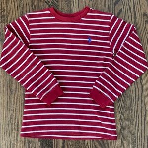 Boys striped polo shirt like new size 10/12